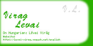 virag levai business card