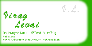 virag levai business card